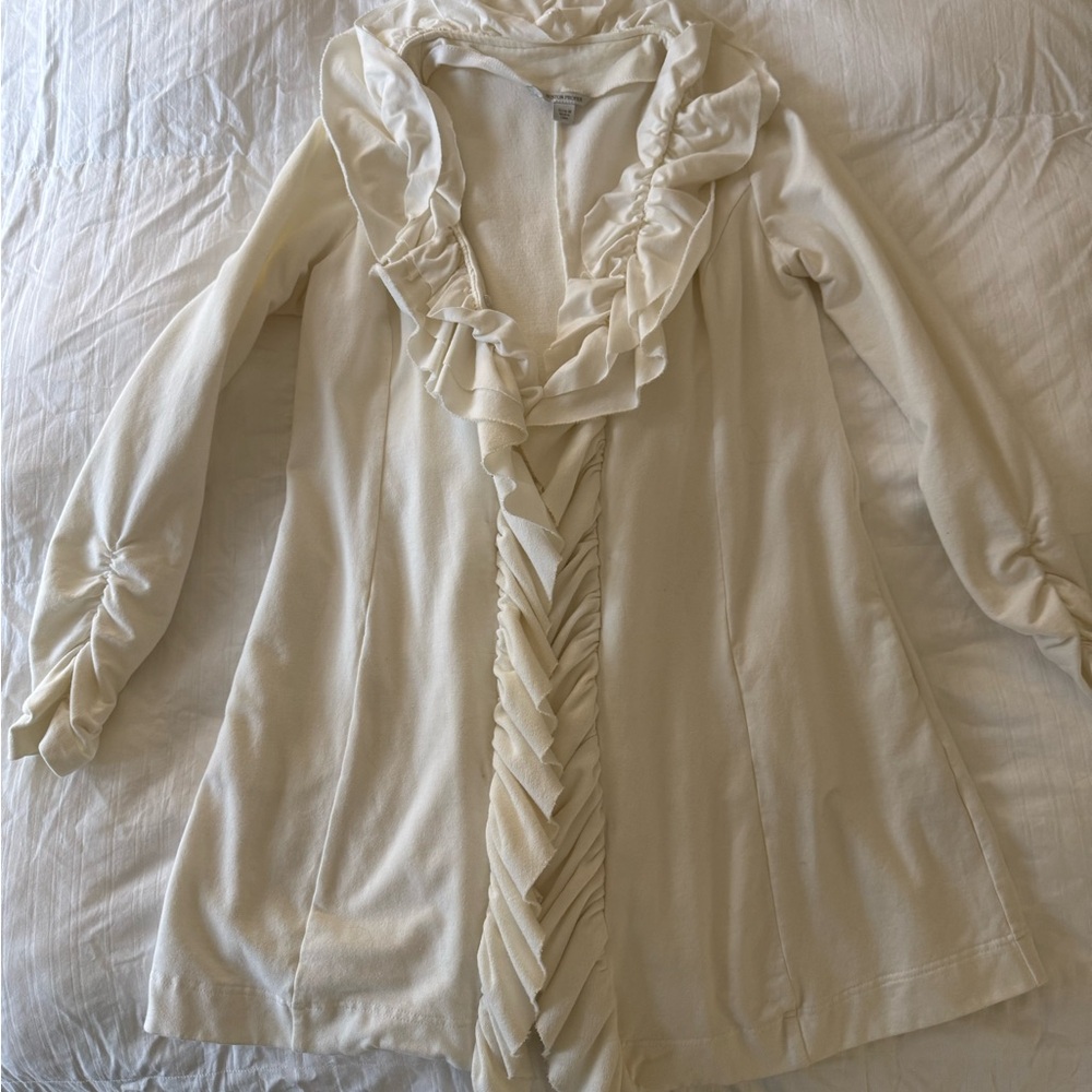 Boston Proper Cream Knit Cardigan - Picture 2 of 7